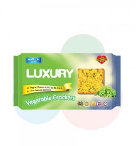 Luxury Vegetable Crackers - 18.5g x 12 sachets x 24 packets