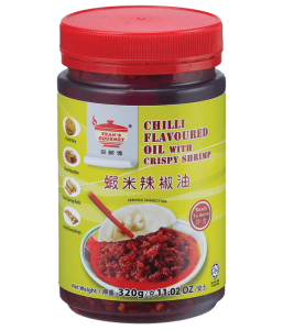 Chili Flavoured Oil With Crispy Shrimp