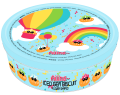 Aiiing Biscuits - Iced Gem Biscuit (Round Tin) - Rainbow - Flower Shaped
