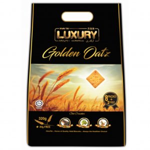 Hwa Tai Luxury Golden Oatz Cracker - 320g x 12 bags